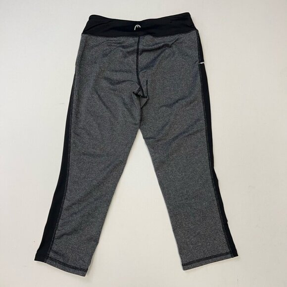 Head Womens Capri Pants Black White Stretch Herringbone Cropped Activewear XS - Picture 6 of 10
